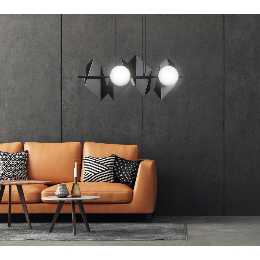 Κρεμαστό φωτιστικό οροφής DRIFTON 4xE14/10W/230V μαύρο