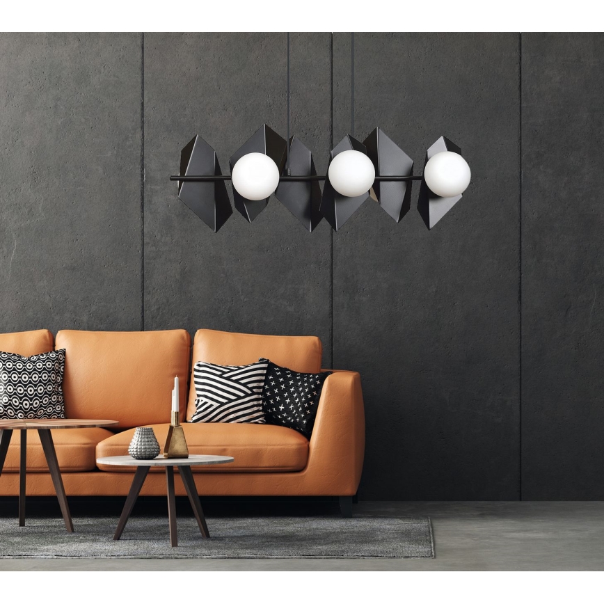 Κρεμαστό φωτιστικό οροφής DRIFTON 6xE14/10W/230V μαύρο