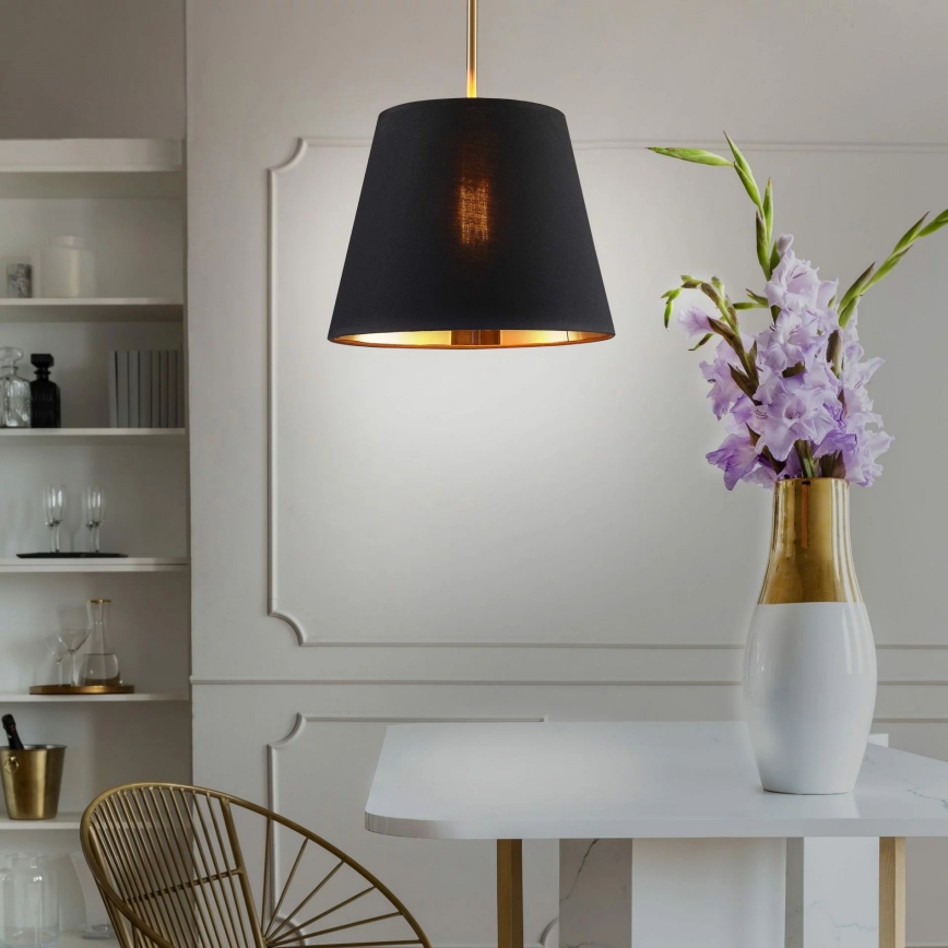 Κρεμαστό φωτιστικό οροφής ELENA 1xE27/20W/230V μαύρο