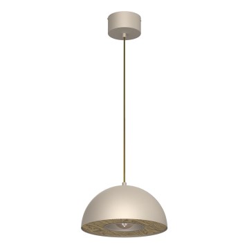 Κρεμαστό φωτιστικό οροφής ELGUND 1xE27/15W/230V διάμετρος 28,5 cm μπεζ