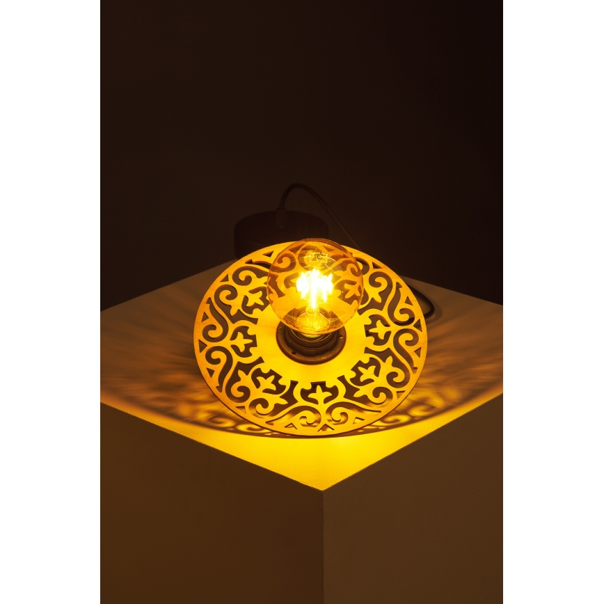 Κρεμαστό φωτιστικό οροφής FALCO 1xE27/60W/230V διάμετρος 20 cm μπεζ