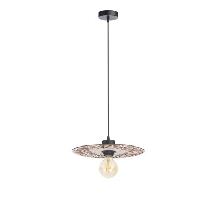 Κρεμαστό φωτιστικό οροφής FALCO 1xE27/60W/230V διάμετρος 30 cm μπεζ