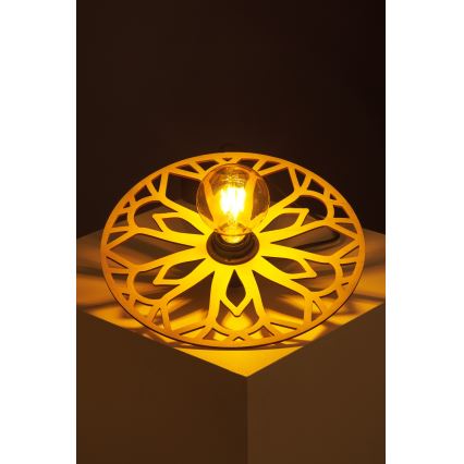 Κρεμαστό φωτιστικό οροφής FALCO 1xE27/60W/230V διάμετρος 30 cm μπεζ