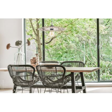 Κρεμαστό φωτιστικό οροφής FALCO 1xE27/60W/230V διάμετρος 40 cm μπεζ