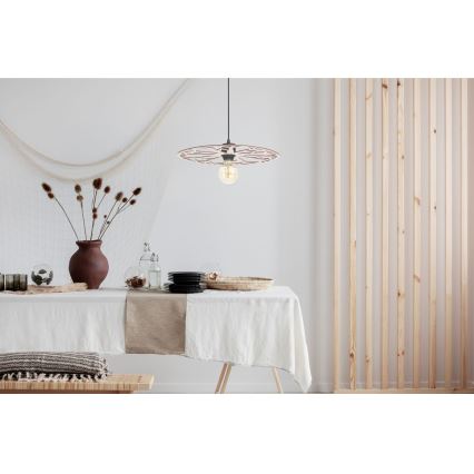 Κρεμαστό φωτιστικό οροφής FALCO 1xE27/60W/230V διάμετρος 40 cm μπεζ