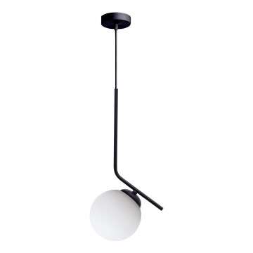 Κρεμαστό φωτιστικό οροφής FIRA 1xE27/60W/230V μαύρο