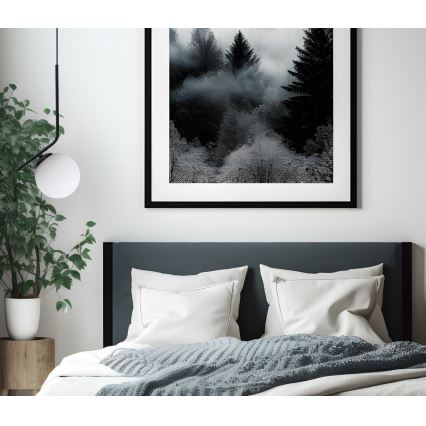 Κρεμαστό φωτιστικό οροφής FIRA 1xE27/60W/230V μαύρο