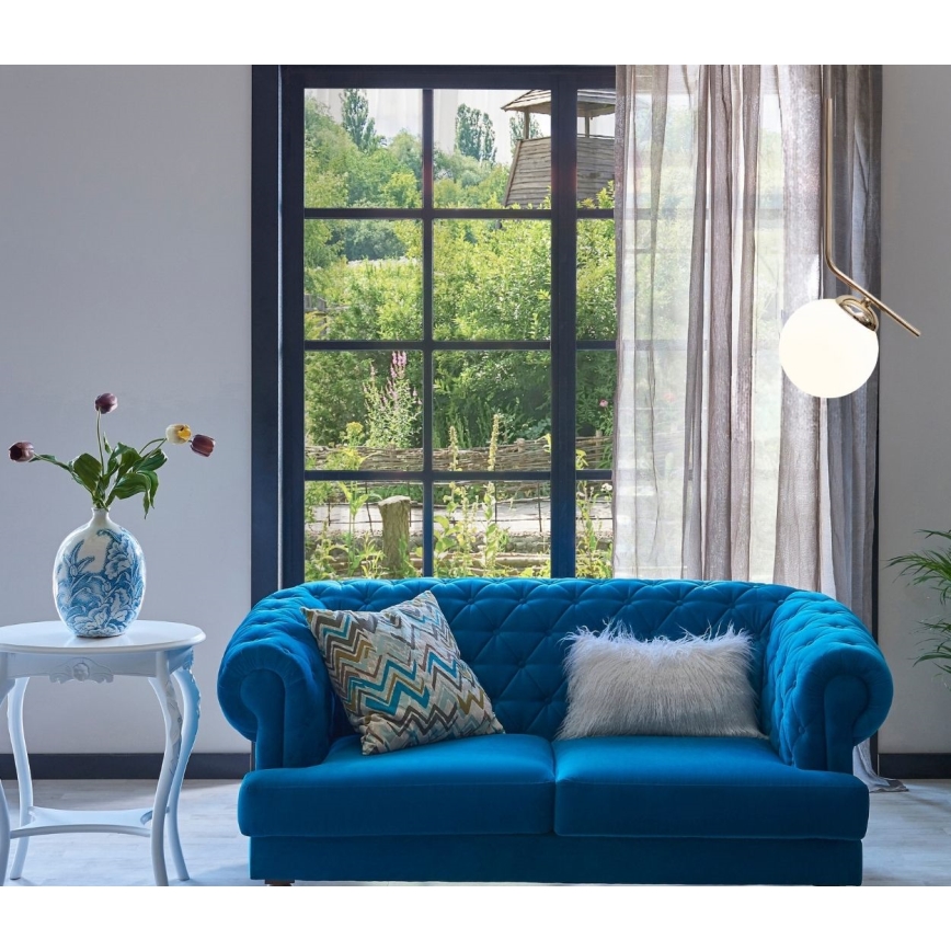 Κρεμαστό φωτιστικό οροφής FIRA 1xE27/60W/230V χρυσό