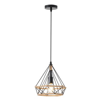 Κρεμαστό φωτιστικό οροφής FLARE 1xE27/15W/230V διάμετρος 25 cm μπεζ