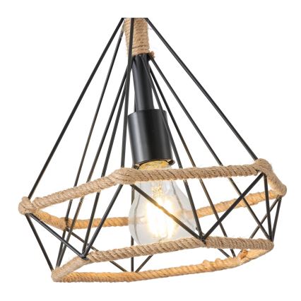 Κρεμαστό φωτιστικό οροφής FLARE 1xE27/15W/230V διάμετρος 25 cm μπεζ