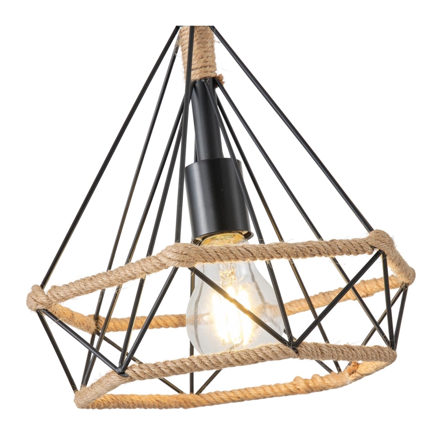 Κρεμαστό φωτιστικό οροφής FLARE 1xE27/15W/230V διάμετρος 25 cm μπεζ