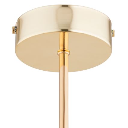 Κρεμαστό φωτιστικό οροφής  FOTON  4xE14/40W/230V χρυσό/λευκό