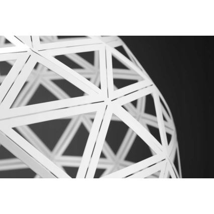 Κρεμαστό φωτιστικό οροφής FROZEN 1xE27/60W/230V διάμετρος 50 cm λευκό