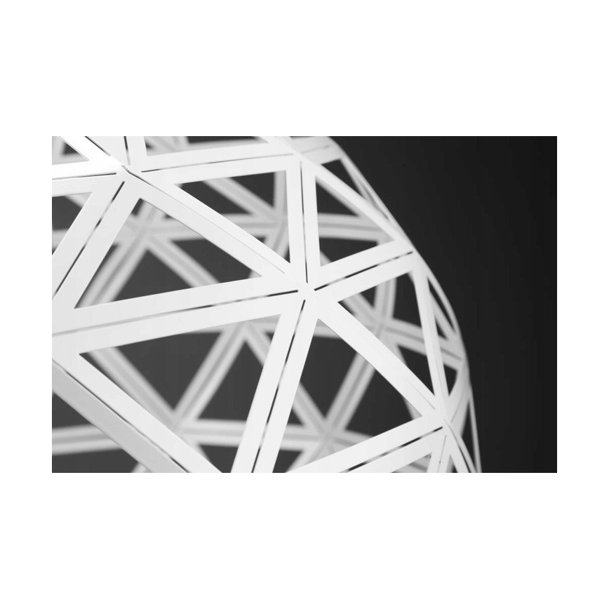 Κρεμαστό φωτιστικό οροφής FROZEN 1xE27/60W/230V διάμετρος 50 cm λευκό