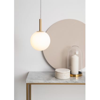 Κρεμαστό φωτιστικό οροφής GAMA 1xG9/12W/230V χρυσαφί