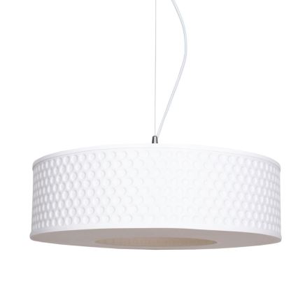 Κρεμαστό φωτιστικό οροφής GARDA 1xE27/60W/230V διάμετρος 40 cm λευκό