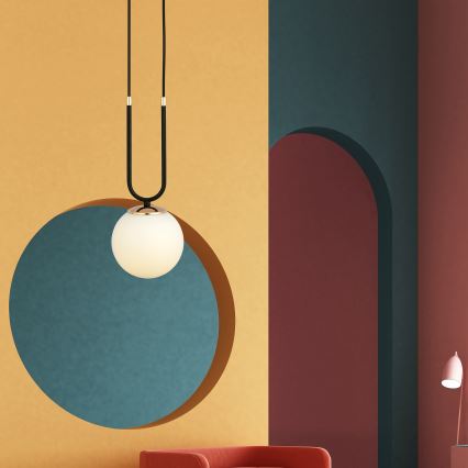 Κρεμαστό φωτιστικό οροφής GLAM 1xE14/10W/230V μαύρο