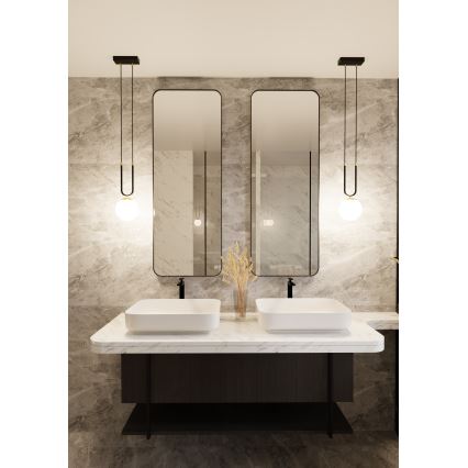 Κρεμαστό φωτιστικό οροφής GLAM 1xE14/10W/230V μαύρο