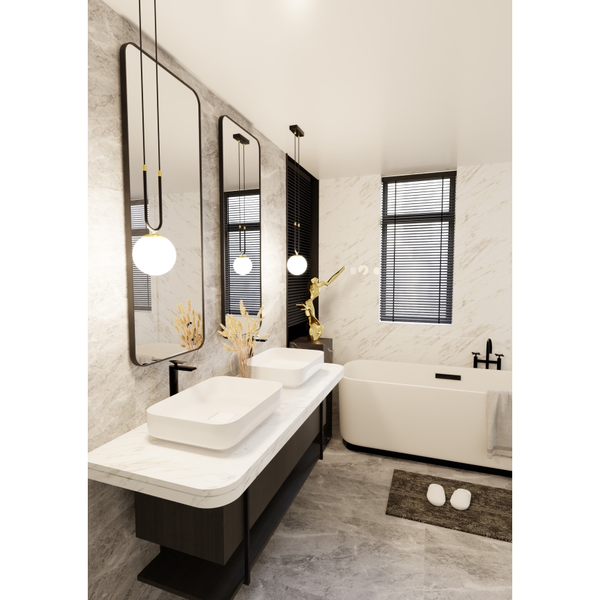 Κρεμαστό φωτιστικό οροφής GLAM 1xE14/10W/230V μαύρο