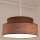 Κρεμαστό φωτιστικό οροφής GRACE 1xE27/60W/230V διάμετρος 40 cm καφέ/μπεζ