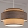 Κρεμαστό φωτιστικό οροφής GRACE 1xE27/60W/230V διάμετρος 40 cm μπεζ/καφέ