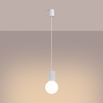 Κρεμαστό φωτιστικό οροφής HALO 1xG9/8W/230V διάμετρος 12 cm λευκό