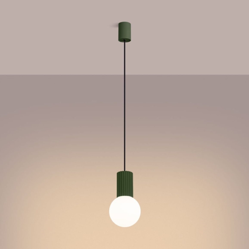 Κρεμαστό φωτιστικό οροφής HALO 1xG9/8W/230V διάμετρος 12 cm πράσινο