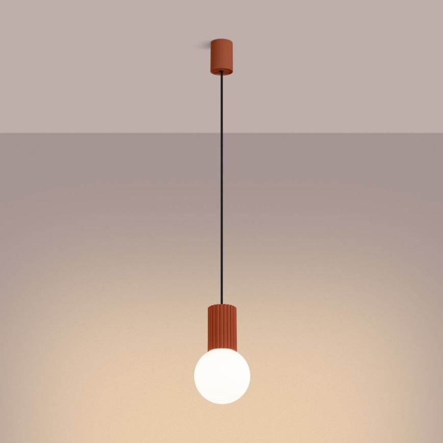 Κρεμαστό φωτιστικό οροφής HALO 1xG9/8W/230V διάμετρος 12 cm πορτοκαλί