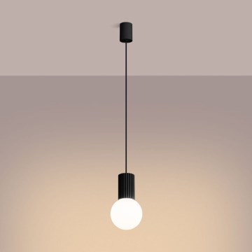 Κρεμαστό φωτιστικό οροφής HALO 1xG9/8W/230V διάμετρος 12 cm μαύρο