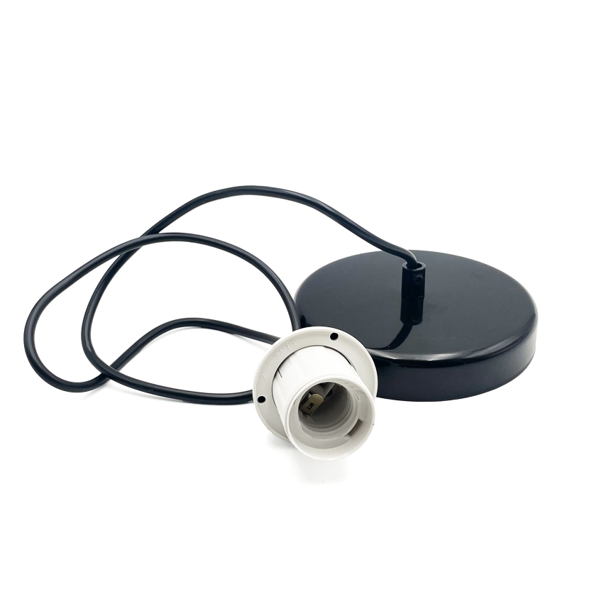 Κρεμαστό φωτιστικό οροφής HARMA 1xE27/15W/230V διάμετρος 30 cm λευκό/μαύρο