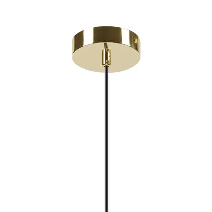 Κρεμαστό φωτιστικό οροφής HARMA 1xE27/15W/230V διάμετρος 30 cm λευκό/χρυσό