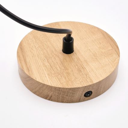 Κρεμαστό φωτιστικό οροφής HARMONY 1xE27/15W/230V διάμετρος 20 cm λευκό/δρυς