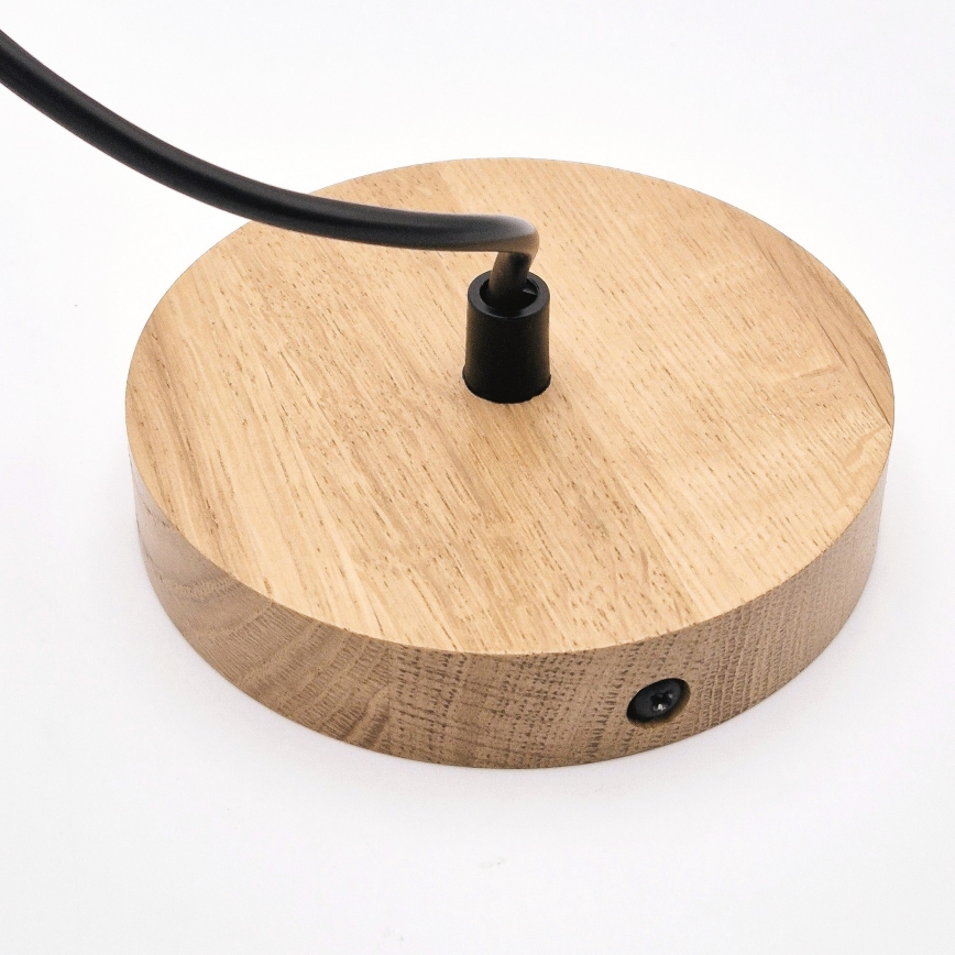 Κρεμαστό φωτιστικό οροφής HARMONY 1xE27/15W/230V διάμετρος 20 cm λευκό/δρυς