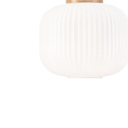 Κρεμαστό φωτιστικό οροφής HARMONY 1xE27/15W/230V διάμετρος 20 cm λευκό/δρυς