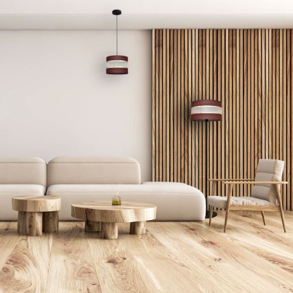 Κρεμαστό φωτιστικό οροφής HELEN 1xE27/15W/230V διάμετρος 20 cm καφέ/μαύρο/χρυσό