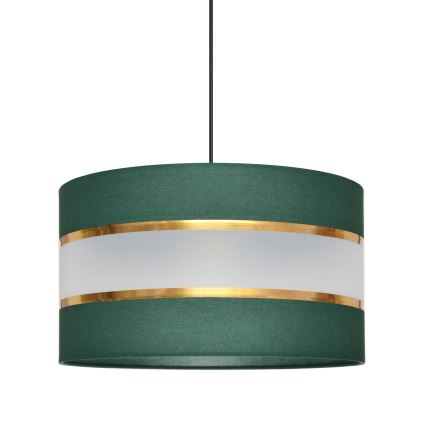 Κρεμαστό φωτιστικό οροφής HELEN 1xE27/15W/230V διάμετρος 35 cm πράσινο/χρυσαφί