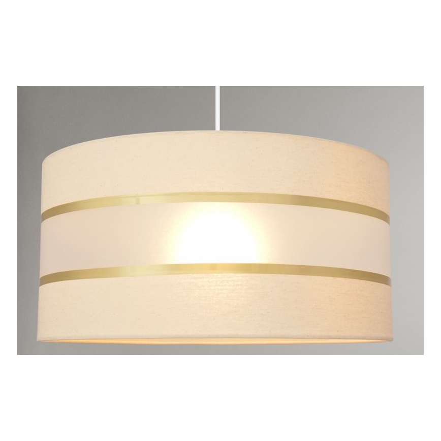 Κρεμαστό φωτιστικό οροφής HELEN 1xE27/15W/230V διάμετρος 40 cm κρεμ/χρυσό