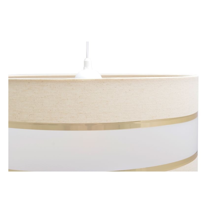 Κρεμαστό φωτιστικό οροφής HELEN 1xE27/15W/230V διάμετρος 40 cm κρεμ/χρυσό