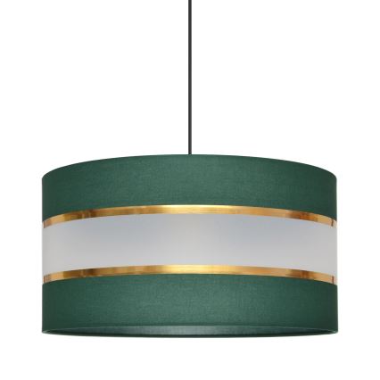 Κρεμαστό φωτιστικό οροφής  HELEN 1xE27/15W/230V διάμετρος 40 cm πράσινο/χρυσαφί