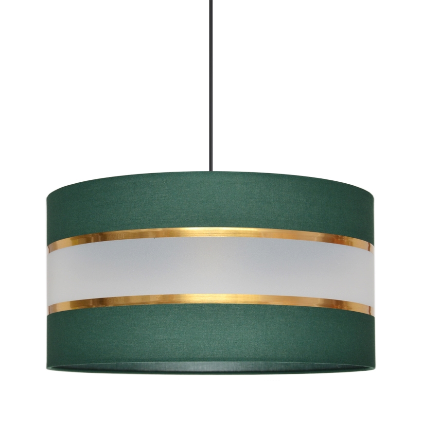 Κρεμαστό φωτιστικό οροφής  HELEN 1xE27/15W/230V διάμετρος 40 cm πράσινο/χρυσαφί