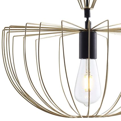 Κρεμαστό φωτιστικό οροφής JASMINA 1xE27/20W/230V διάμετρος 40 cm χρυσό