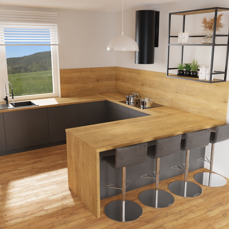 Κρεμαστό φωτιστικό οροφής  καμπάνα KITCHEN 1xE27/15W/230V λευκό