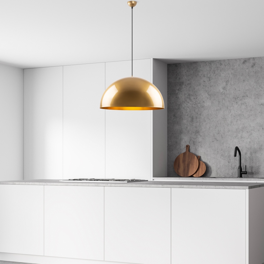 Κρεμαστό φωτιστικό οροφής KURE 1xE27/40W/230V χρυσό