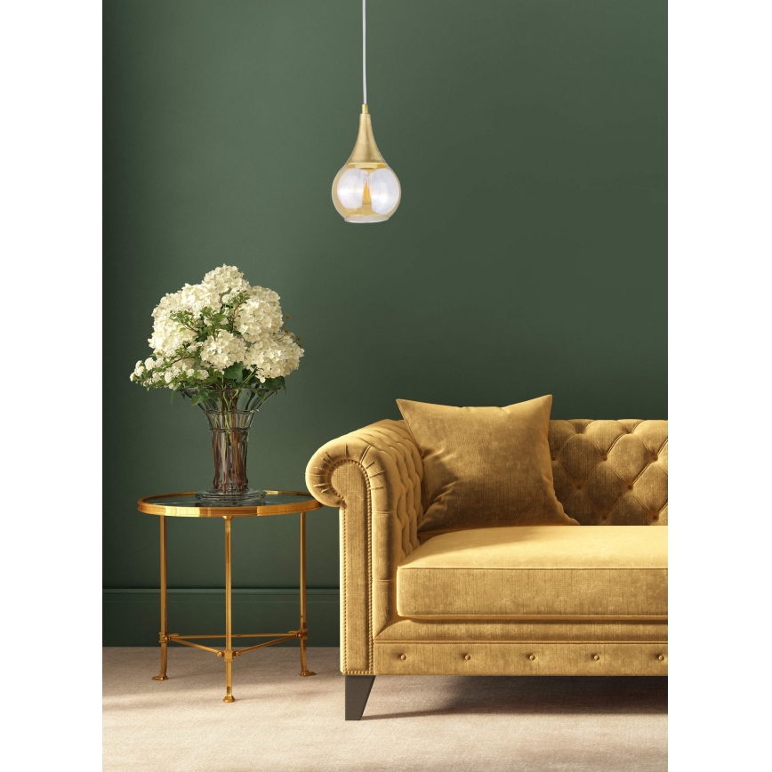 Κρεμαστό φωτιστικό οροφής LACRIMA WHITE 1xE27/60W/230V