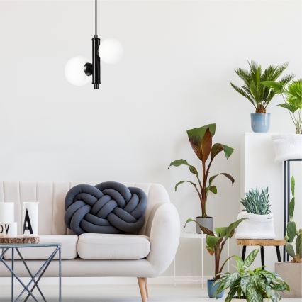 Κρεμαστό φωτιστικό οροφής LARRY 2xG9/15W/230V