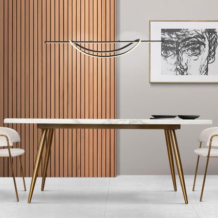 Κρεμαστό φωτιστικό οροφής LED AMBAR LED/35W/230V μαύρο