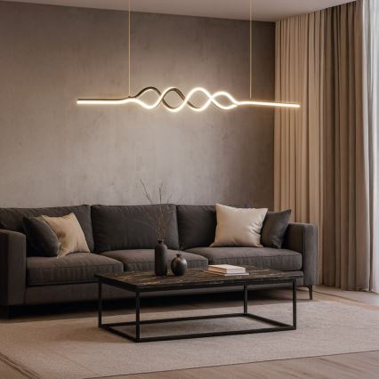 Κρεμαστό φωτιστικό οροφής LED ANCONA LED/36W/230V χρυσό