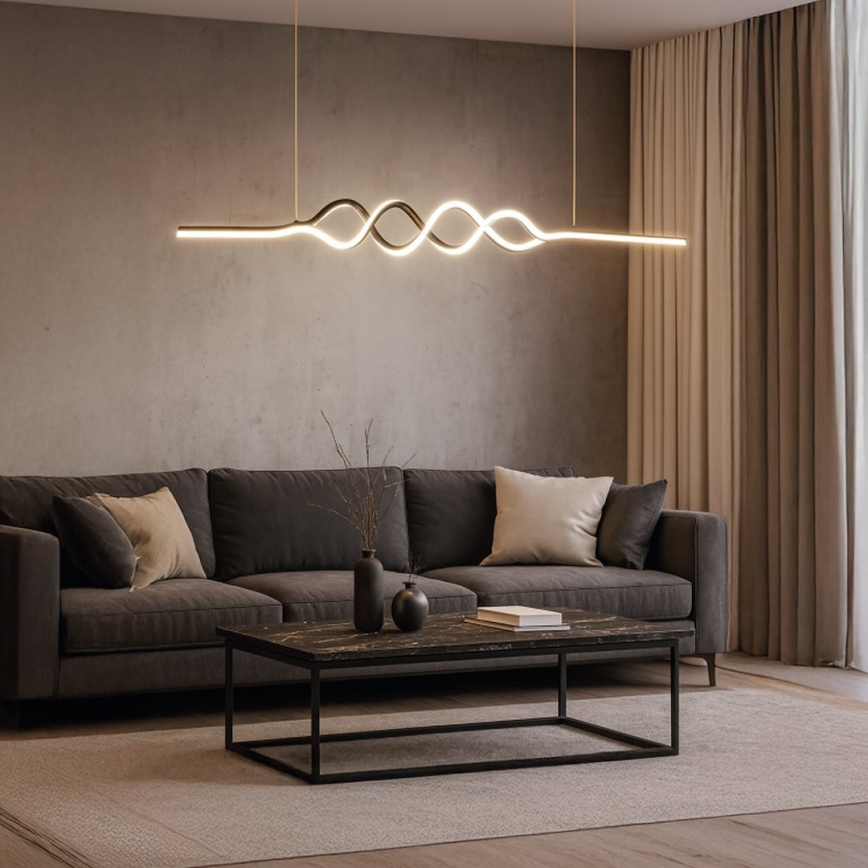 Κρεμαστό φωτιστικό οροφής LED ANCONA LED/36W/230V χρυσό