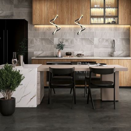 Κρεμαστό φωτιστικό οροφής LED COLIA LED/19W/230V μαύρο/χρυσό