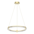 Κρεμαστό φωτιστικό οροφής LED ELEGANCE LED/36W/230V διάμετρος 60 cm χρυσό